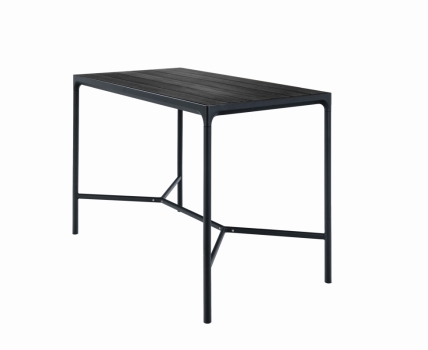 HOUE - FOUR Bar Tisch 90 x 160 cm Aluminium/schwarz